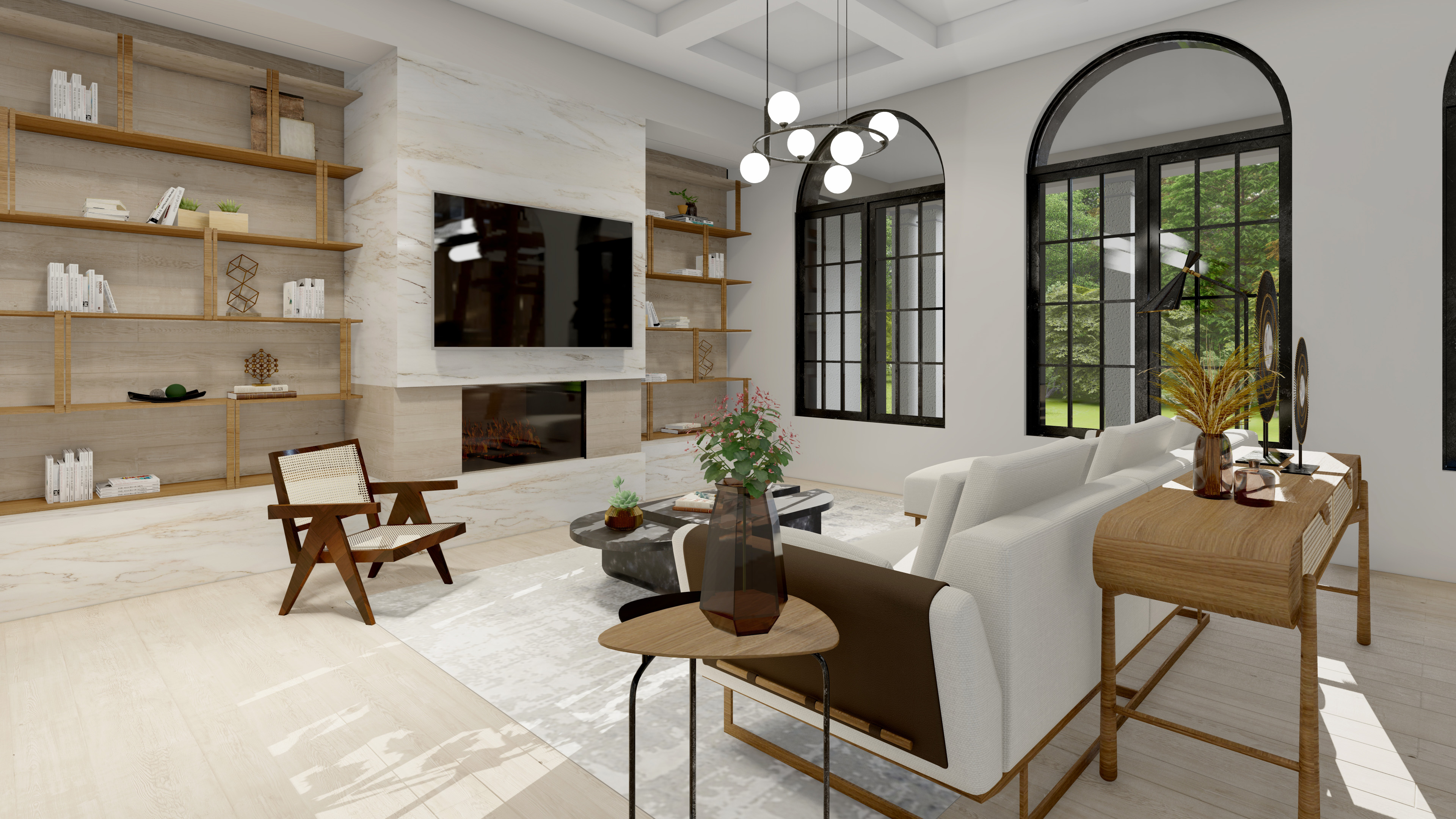 Cypress Custom Home — Living Room